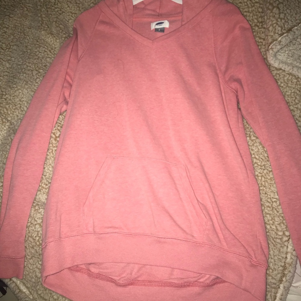 pink hoodie